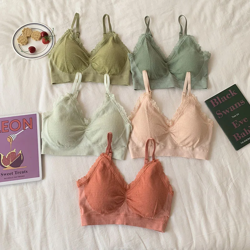 Кроп топы с кружевной отделкой женский бесшовный топ модный укороченная