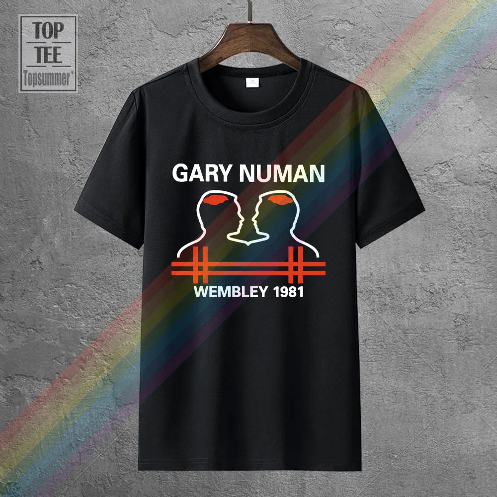 

Gary Numan (Tubeway Army) Wembley 1981 Fairwell Concert Replica T Shirt New Fashion Style Men Tee 100% Cotton Classic Tee