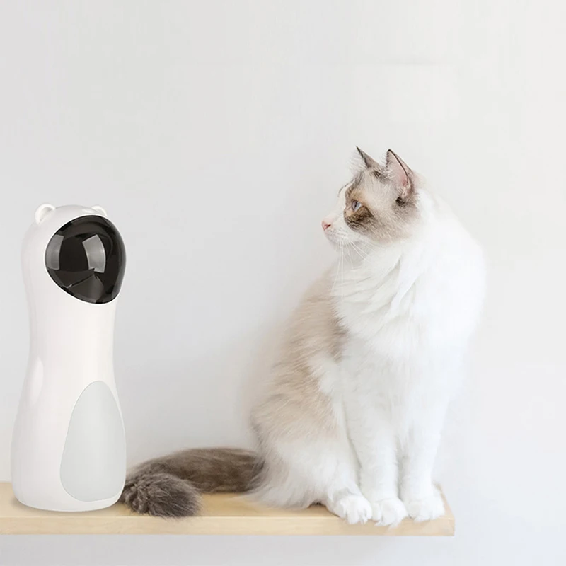 Лазерная указка забавная игрушка для кошек Автоматическое вращение тренировка