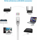 TSYH 10 шт.лот Ethernet-патч-кабель CAT6 Интернет-сеть Плоский кабель Шнур патч-корд RJ45 для маршрутизатора кабеля ноутбука