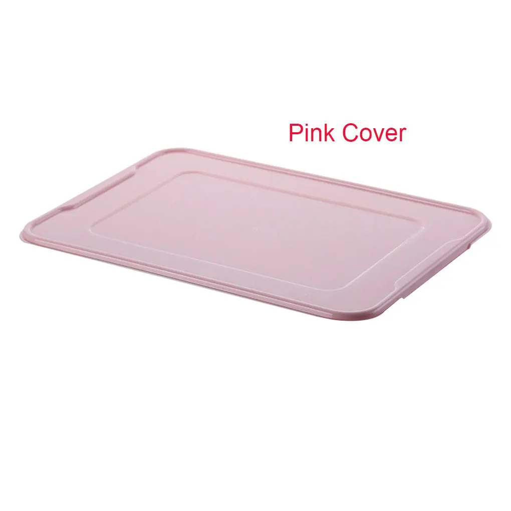 pink cover Кухонный Контейнер для пищевых продуктов пластиковая для вареников коробка для хранения прозрачный холодильник контейнер держатель - Цвет: pink cover