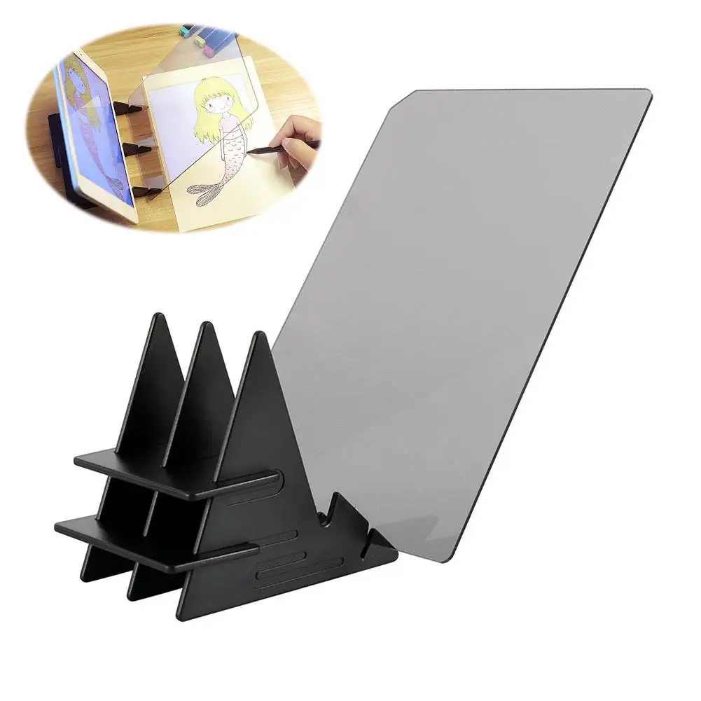 Оптическая фотография доска для рисования объектив эскиз зеркало отражение