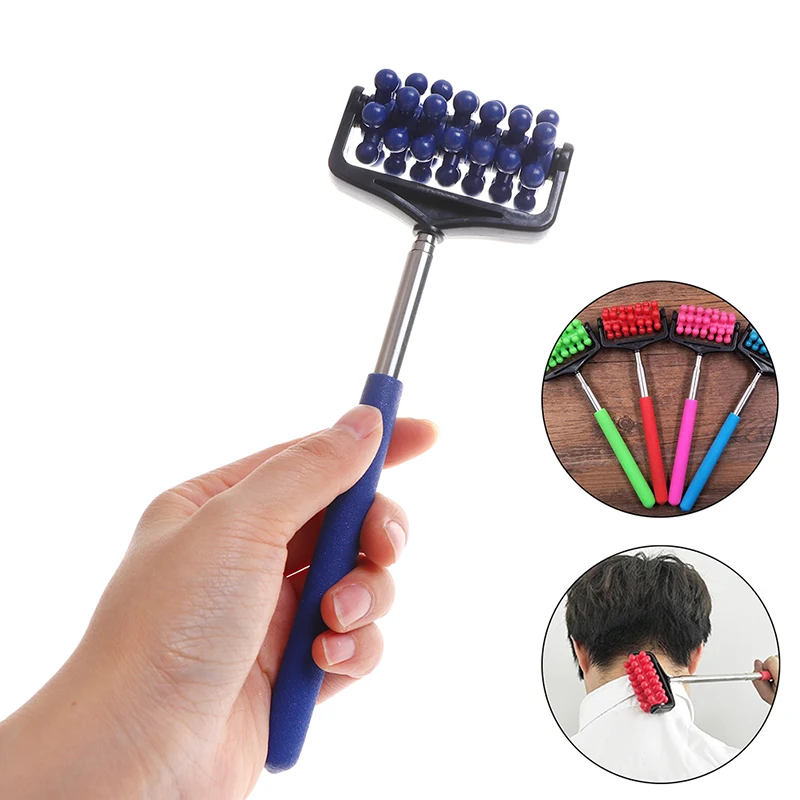 

1Pc Adjustable Body Massage Relax Tool Stress Relief Office Stainless Steel Back Massager Roller Telescopic Handy Back Scratcher