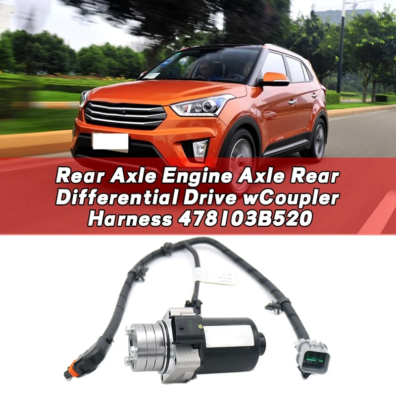 

Car Rear Differential Avtuator Motor with Coupler Harness for Hyundai Santa Fe IX25 Tucson for KIA Sorento 478103B520