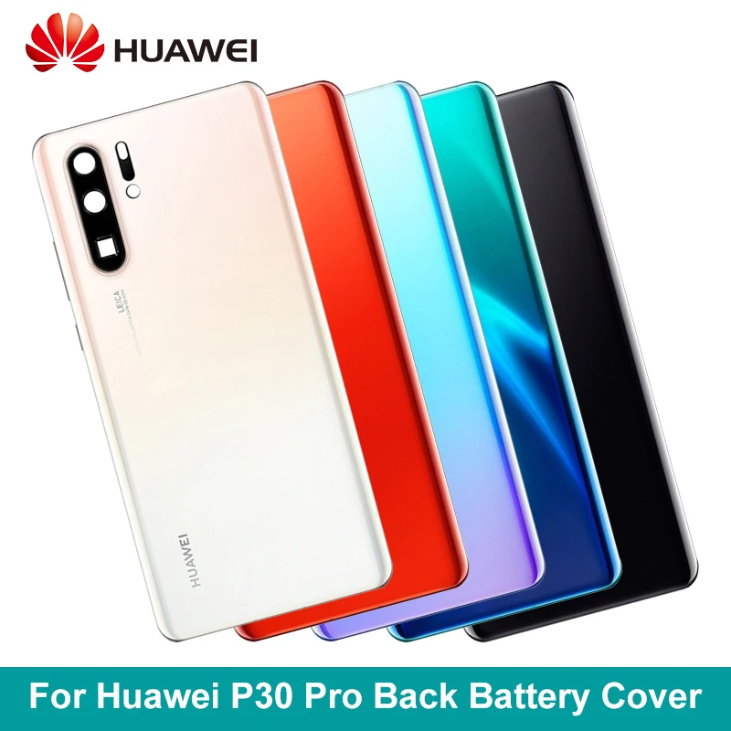 

Оригинальная крышка аккумулятора для Huawei P30 Pro + стеклянный объектив камеры для Huawei P30 Pro задняя крышка Запасные части для ремонта