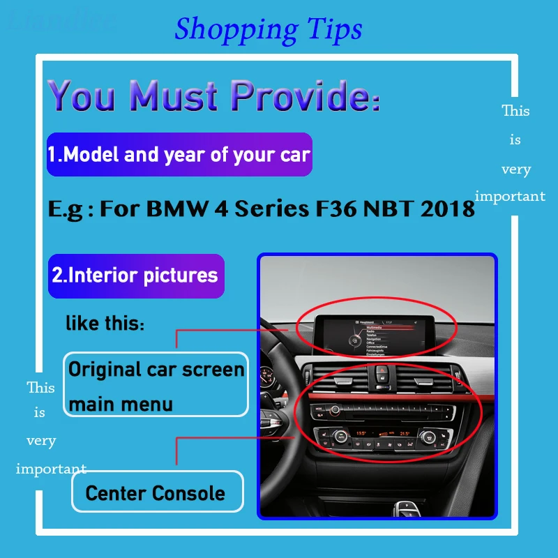 Adpter для BMW 4 серии F32 F33 F36 G22 G23 G24 2013 ~ 2020 интерфейс оригинальный Дисплей задняя