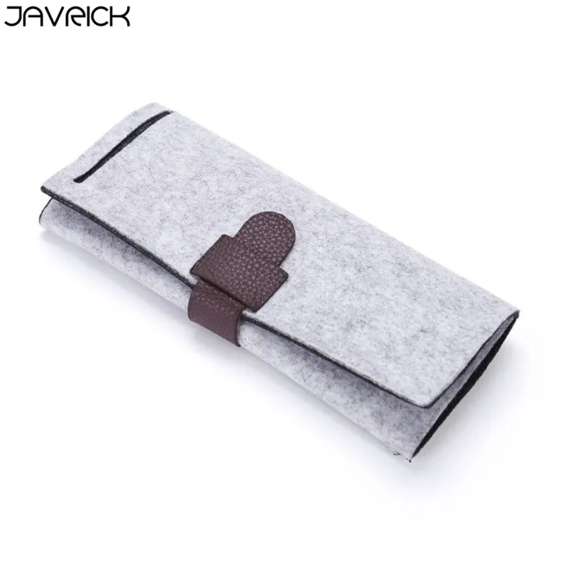 Light gray Портативный сворачивающийся украшения из войлока рулон сумка для хранения складной путешествия серьги ожерелья браслеты кольца контейнер - Цвет: Light gray