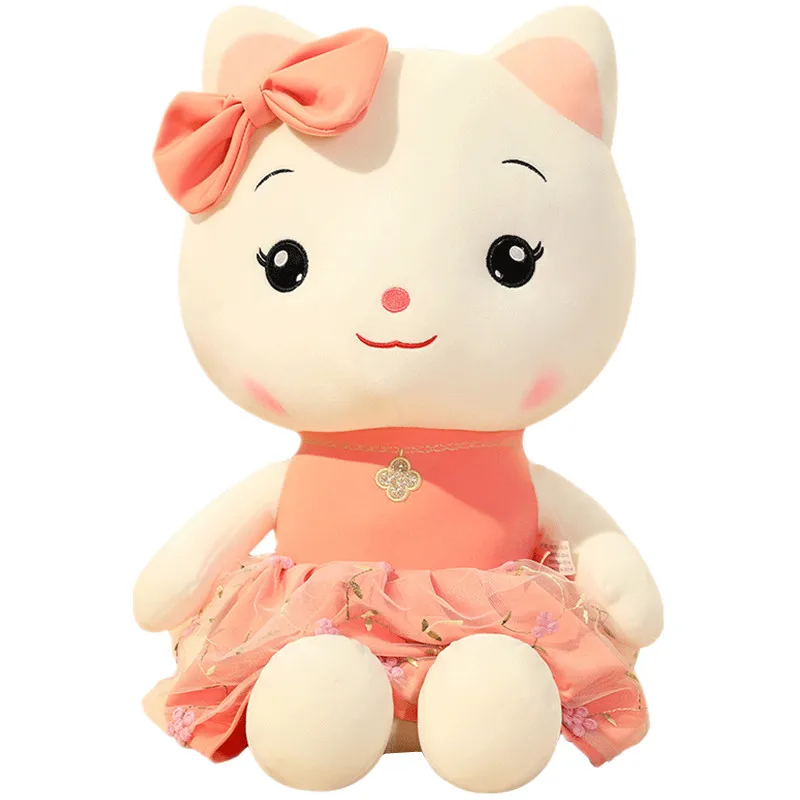 

30 см милые куклы, кошка, плюшевые игрушки, мягкие животные, кавайные кошки с платьем, Детская кукла, детская игрушка, рождественский подарок, ...