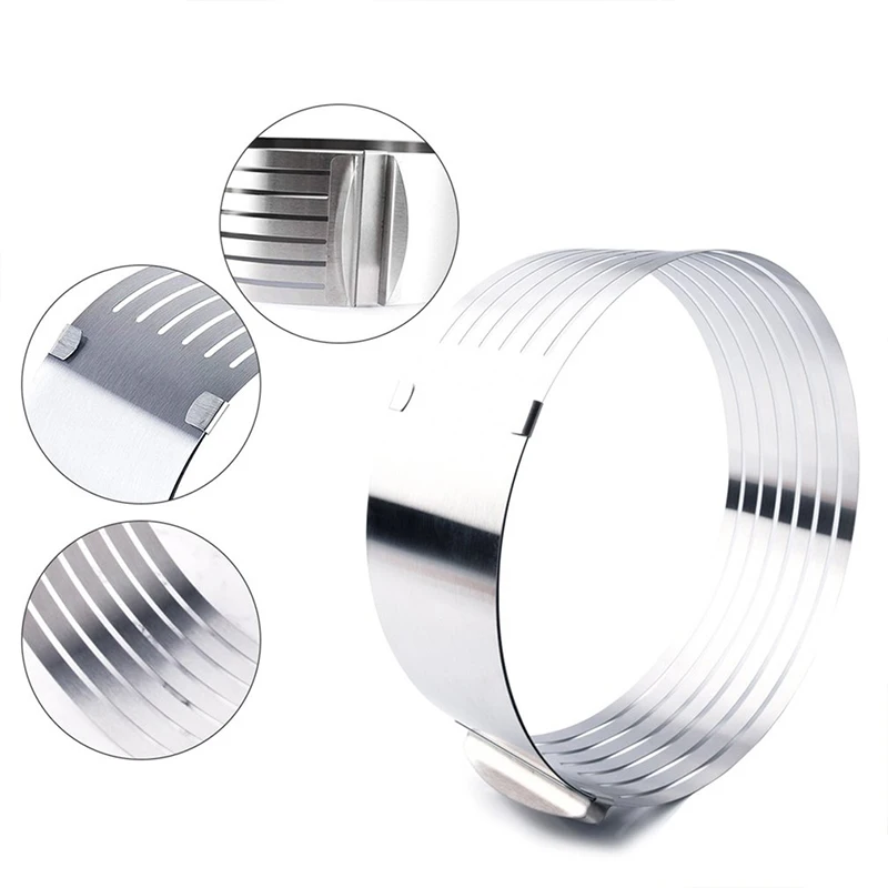 Регулируемый круглый резак для торта и хлеба из нержавеющей стали 7 слоев