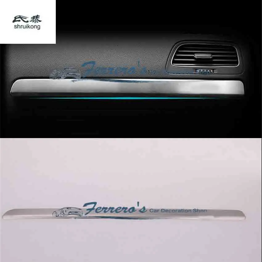 

1PC Stainless Steel Material for Volkswagen VW Golf 7 MK7 Cars Glove Box Decoration Cover Sequins High Quality