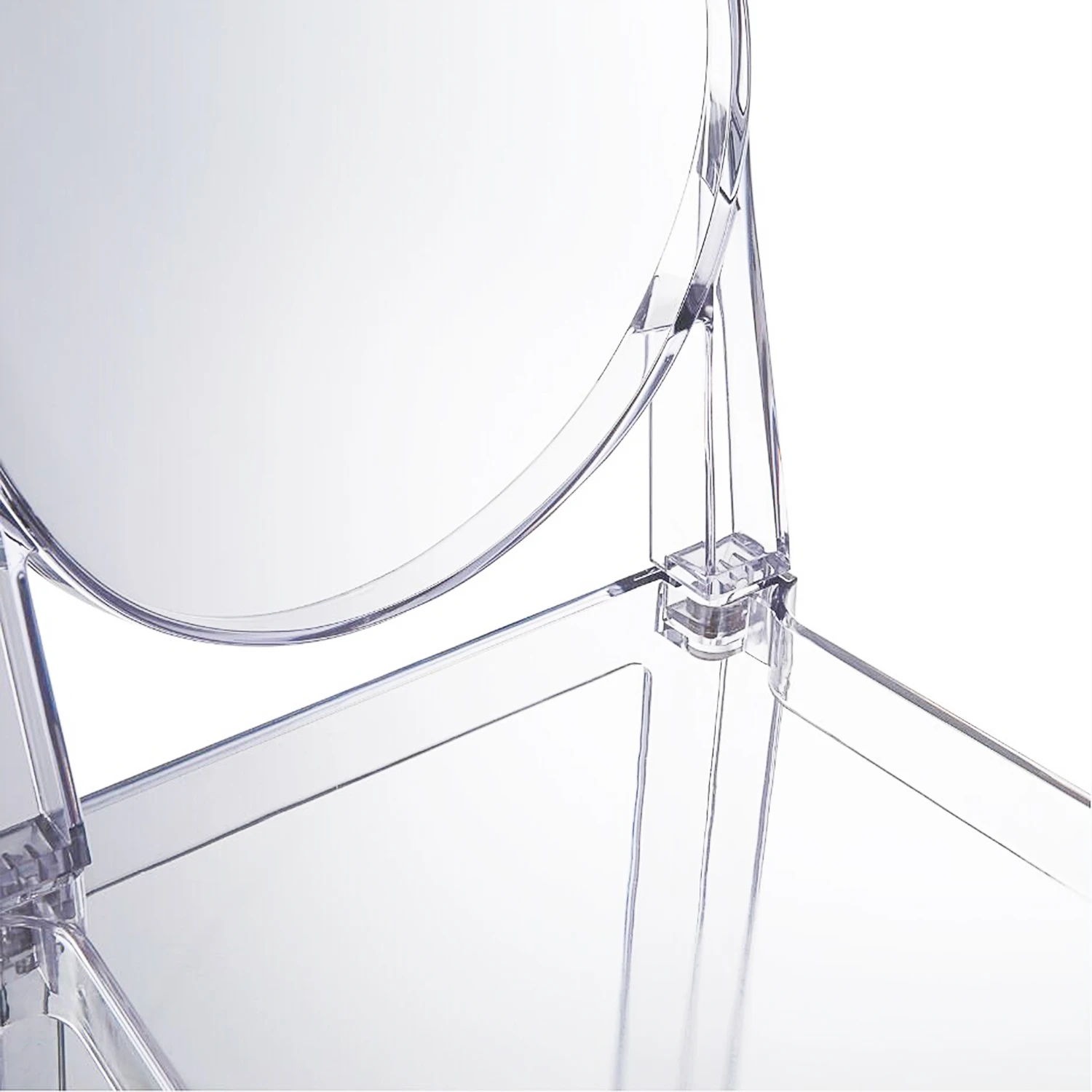 

6 PCS Modern Dining Chairs Set Acrylic Chairs Clear Ghost Victoria Dining & Vanity Dressing Chair For Kitchen Office Dining Room