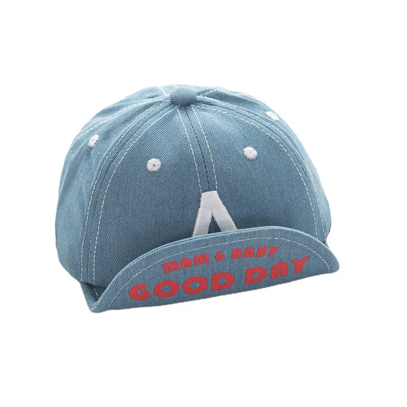 

Hot Fashion Letter Denim Hats for Newborn Baby Girl Boy Unisex 6m-2T Kids Bonnet Adjustable Head Circumference Sun Protection