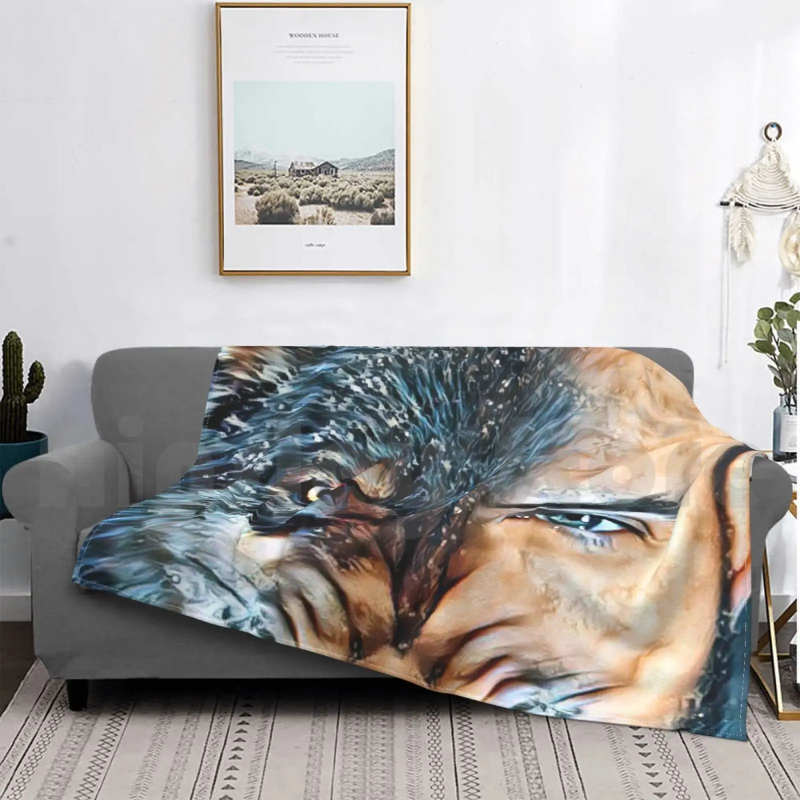 Чехол для дивана кровати путешествий Артура Кетч волки сверхнатуральный волк