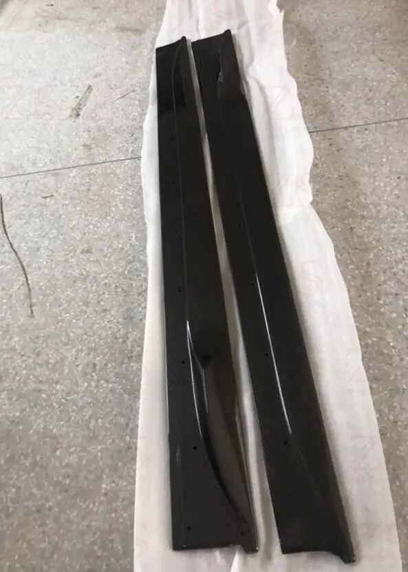 Carbon Fiber Side Body Skirts Kit Lip Splitters Bumper Cover Trim For Jaguar F-TYPE FTYPE 2014 2015 2016 2017 2018 2019 2020 | Автомобили