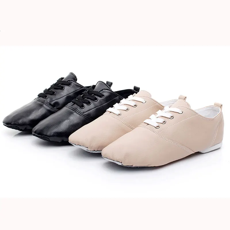 Обувь для фитнеса и джаза девочек яркая искусственная кожа низкая джазовая