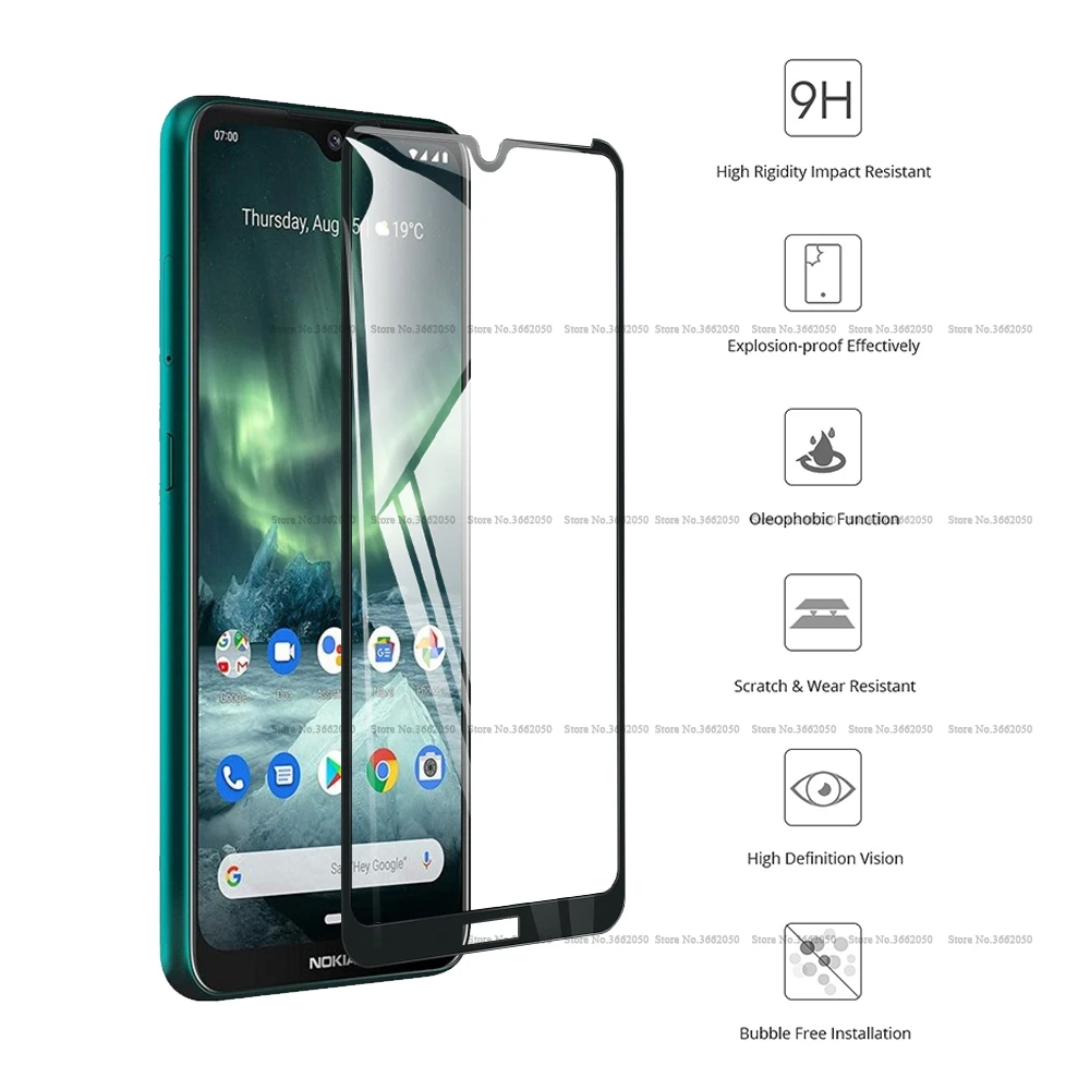 Защитная передняя пленка для Nokia 2 3 5 6 7 8 9 1 X5 Plus X6 4 2018 полное покрытие стекло