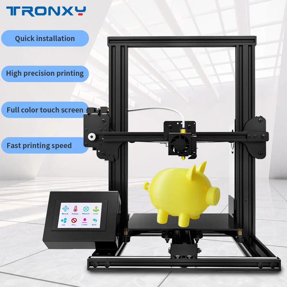 Горячая продажа продукта Tronxy XY 2 3d принтер полный металл с тепловым халява PLA
