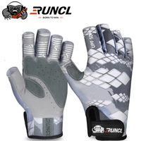 runcl summer fishing gloves spf sun men hands protection gloves breathable outdoor sportswear gloves carp fishing apparel pesca
