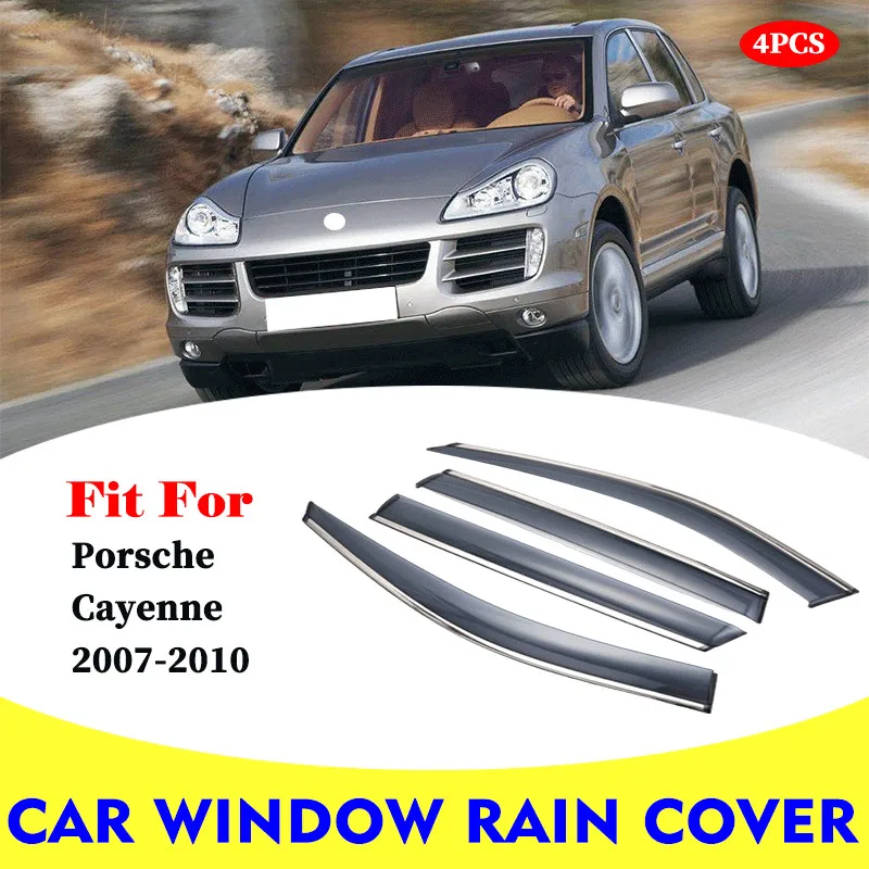 FOR Porsche Cayenne 2007-2010 car rain shield deflectors awning trim cover exterior car-styling accessories parts