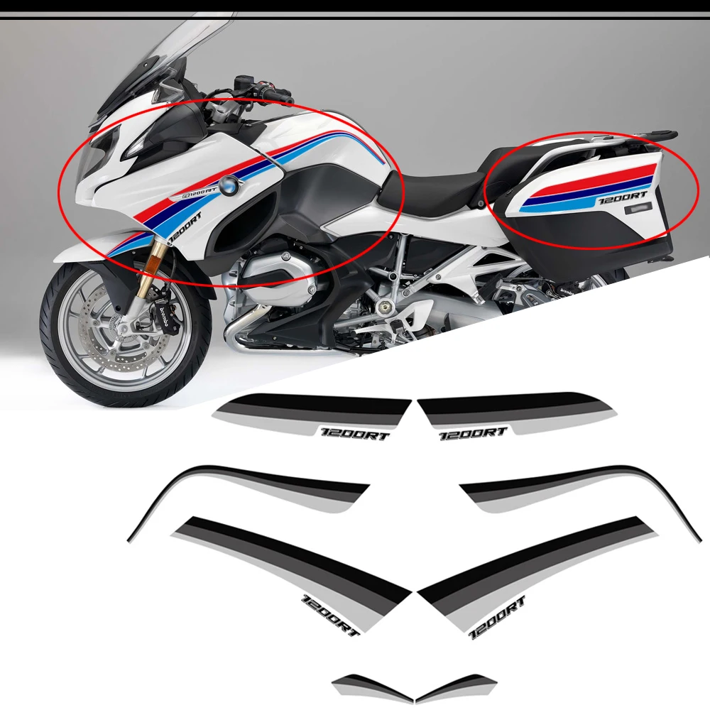 

For BMW R1200RT Emblem Badge Logo Tail Panniers Luggage Cases Trunk Knee Tank Pad Protector Fairing Fender Stickers