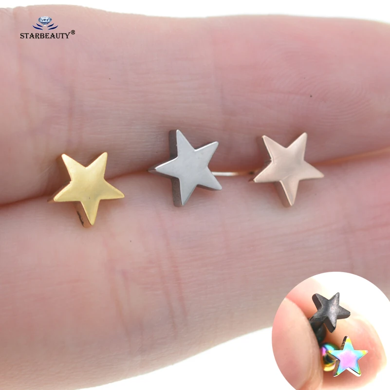 Серьги-гвоздики Starose Для Пирсинга Ушей женские ювелирные украшения для ушей со