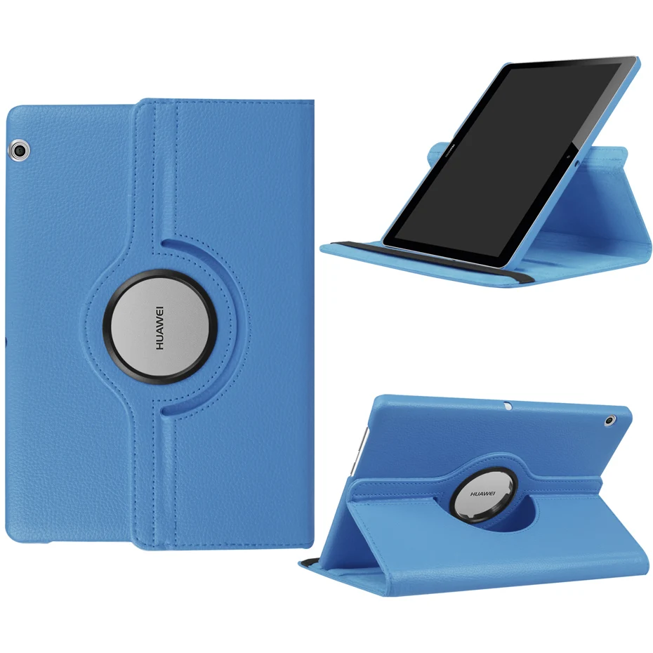 Вращающийся на 360 градусов чехол для huawei MediaPad T5 10 10,1 AGS2-L09/W09/L03 планшет Funda откидная подставка из искусственной кожи чехол для huawei T5 10 чехол