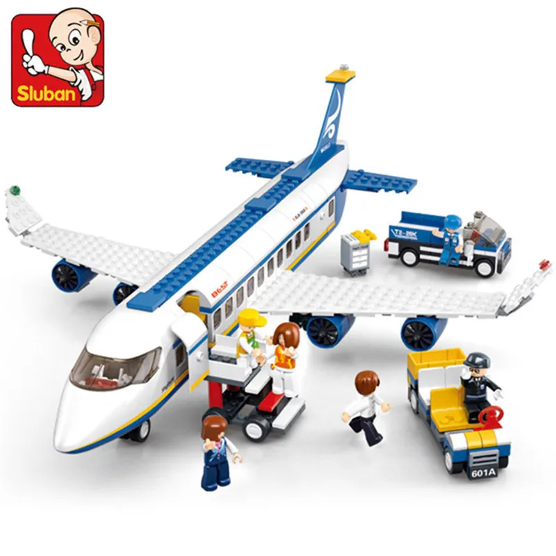 

463Pcs Aeroplane Airbus Plane Airport Bus Aircraft Airplane City Building Blocks Aviation Bricks Educational Toys for Children