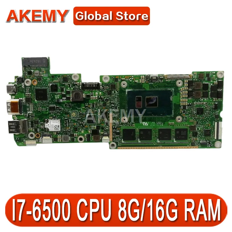 

Akemy T303UA I7-6500 CPU 8GB/16G RAM Mainboard For ASUS Transformer 3 T303U T303UA Laptop Motherboard T303UA Mainboard Test OK