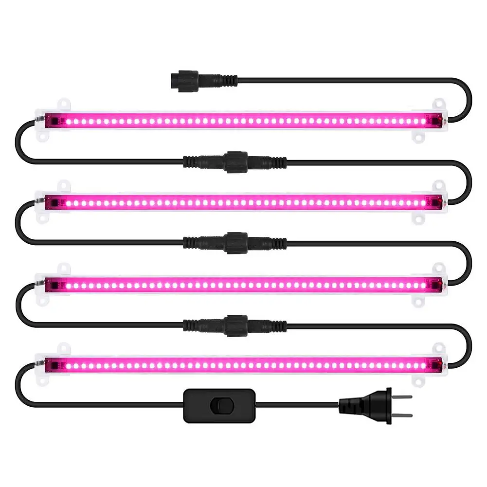 

LED Grow Light For Indoor Plants Growing Light Strips For Succulents Full Spectrum Pink Purple Light Lamps For Gardening Seedlin