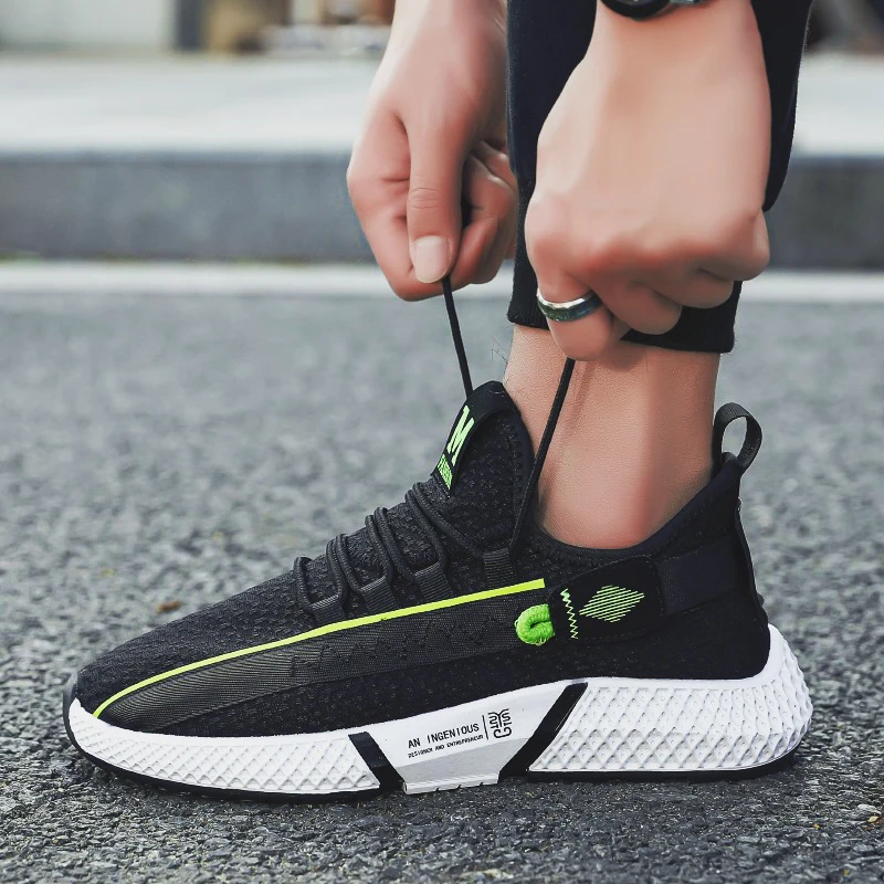 

Canvas Shoes Men Lightweight Mesh Sneakers Outdoor Casual Skateboarding Shoes Lace-up Breathable Jogging Walking Sports Shoes