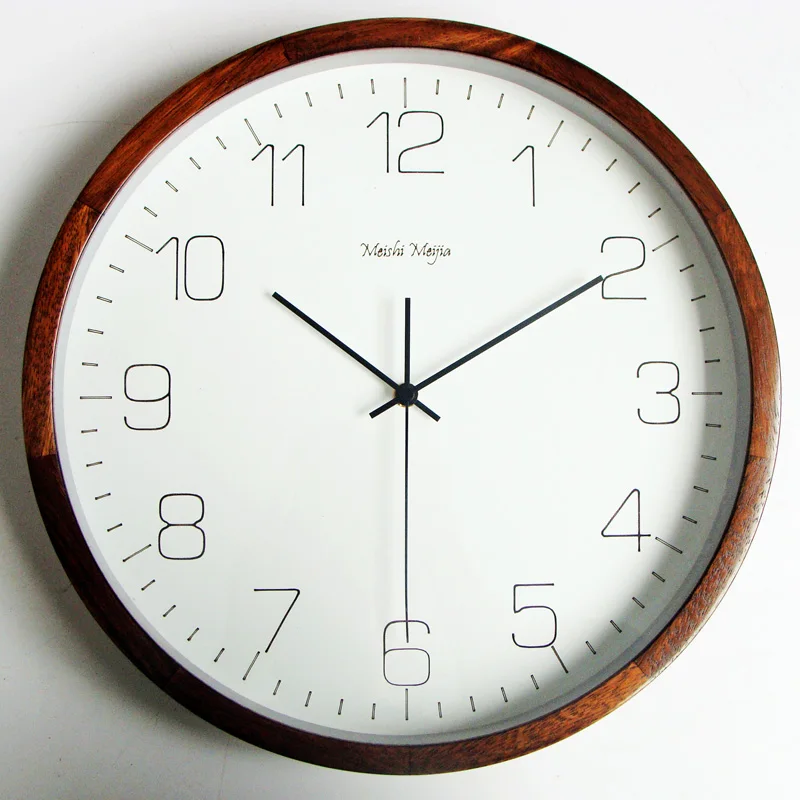 Современные деревянные настенные часы Ретро бесшумные скандинавские потертые