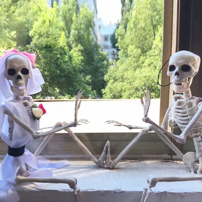 Подвижная модель человека скелета 40 см украшение для вечеринки жениха и невесты