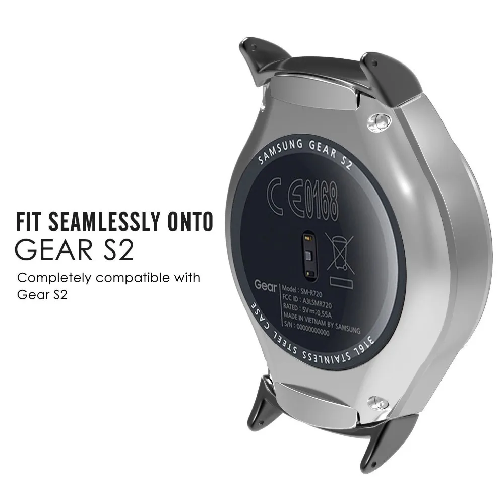 Stainless Steel Connector for Samsung Gear S2 RM-720 connector Replaceable Adapter Connect 20mm For Samsung Watch s2  RM-720