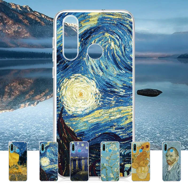 Ван Гог Звездная ночь Подсолнух для Huawei Honor Mate 10 20 Nova P20 P30 P40 P умный Мягкий ТПУ