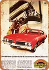 Металлический знак-1969 Oldsmobile Cutlass S-винтажный Настенный декор для кафе, пива, бара, декоративные поделки