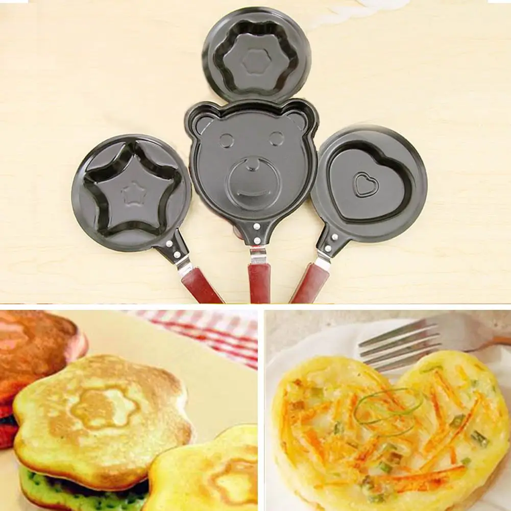 Форма для яиц симпатичная форма сковорода антипригарная нержавеющая сталь мини