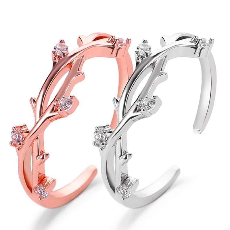 Роза/масло сладкого геометрический Круглый витой лес ветви дерева кольца для