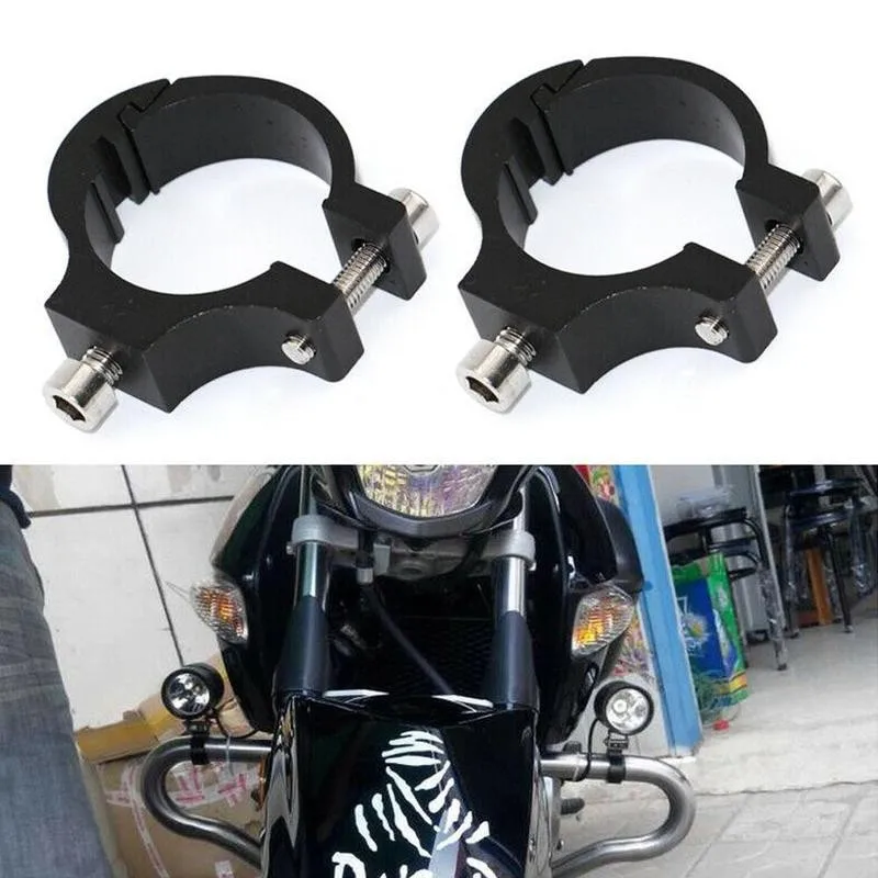 

2PCS Universal motorcycle Headlight Bracket Tube Fork Spotlight clamp BMW Holder Honda Clamp mounting handlebar kit For For X9B3