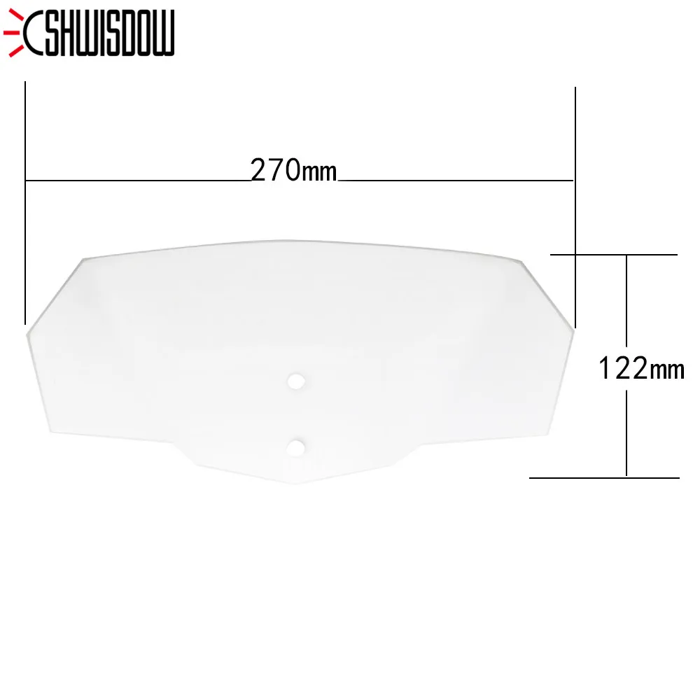 Motorcycle Windshield Airflow Adjustable Windscreen Extension Wind Deflector Unversal Decals For BMW Puig Honda yamaha | Автомобили и