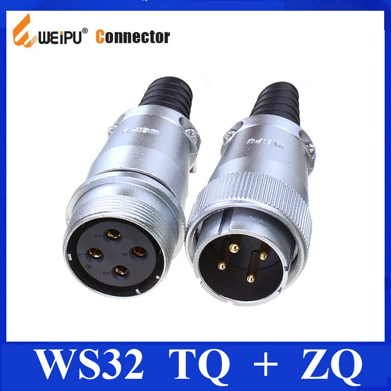 Оригинальные разъем Weipu WS32 TQ + ZQ 4 6 8 10 10B 11 12 13 19 ШТЫРЬКОВАЯ вилка кабеля в рукаве