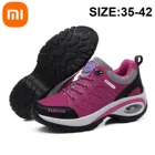 Кроссовки Xiaomi Mijia женские, дышащая Спортивная обувь для бега на воздушной подушке, на шнуровке, на платформе, повседневная обувь