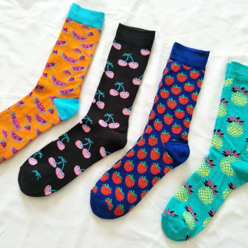 Носки для скейтборда Chaussette Homme 12 пар мужские носки с фруктами ананас черешня