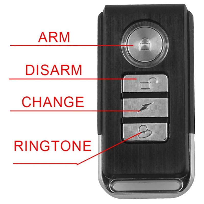 

113DB Wireless Anti-Theft Vibration Motorcycle Bicycle Alarm Waterproof Security Cycling Bike Alarm with Remote