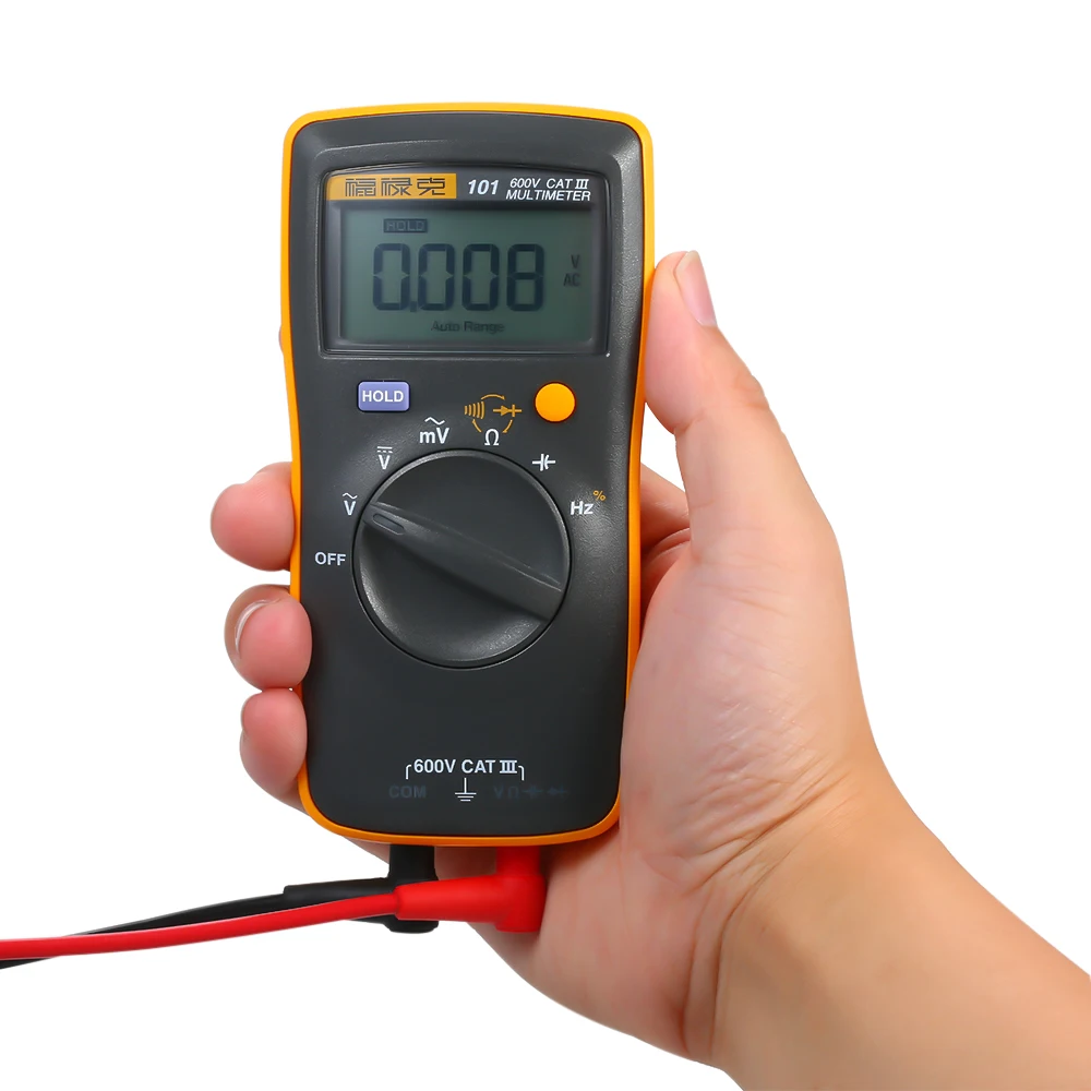 Цифровой мини-мультиметр FLUKE F101 измеритель ESR вольтметр 6000 отсчетов напряжения