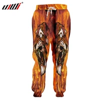 ujwi 3d joggers haren pants menwomen cool animal sweat pants fashion print flame tiger sweatpants autumn fall winter trousers