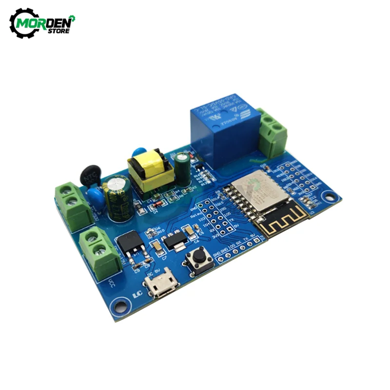 

ESP8266 WIFI Wireless Relay Module ESP-12F Development Board AC DC Power Supply Single Relay Module Remote Control Smart Home