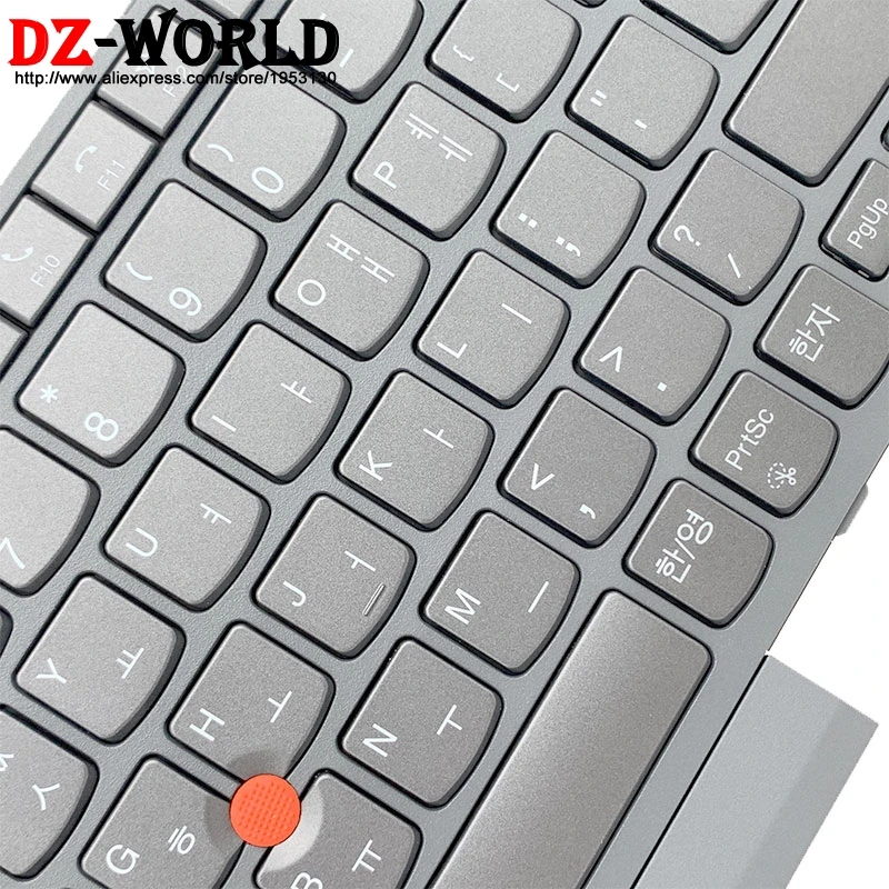 Новая Оригинальная серая Корейская клавиатура с подсветкой для ноутбука Lenovo