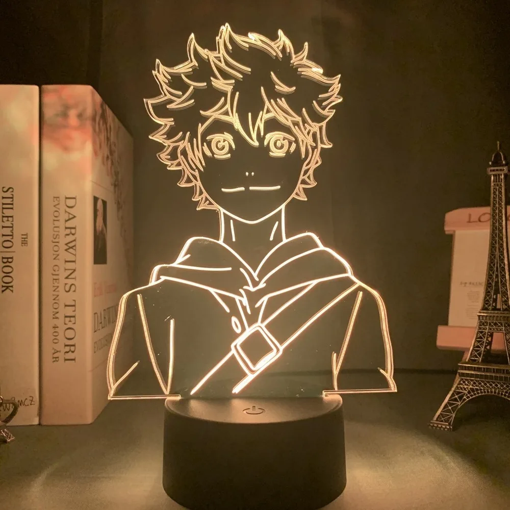 Аниме Haikyuu! Баскетбольный капитан Kuroko Tsubasa ONE PUNCH MAN светодиодный ночник анимация