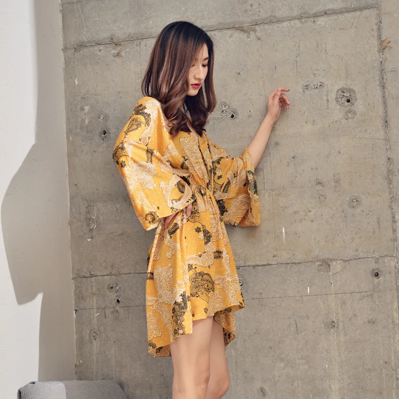 Новинка 2020 шифоновая Шелковая пижама Feier из крепа тонкая летняя пикантная