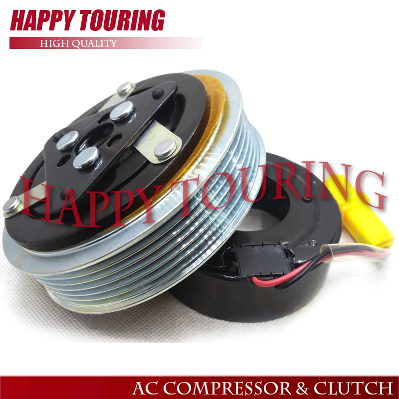 Сцепление переменного тока SD6C12 для Peugeot 207 307 408 Citroen C2 C4 9659875780 6453QJ 6453QK 6453WK 6453WL 96519109